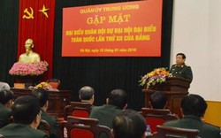 Gặp mặt đại biểu Quân đội dự Đại hội Đảng XII