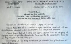 Vụ thi công gói thầu “thần tốc” ở Cà Mau: Sở KH-ĐT vào cuộc