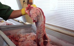 Phát hiện cơ sở “hô biến” thịt heo thành thịt bò bằng hóa chất
