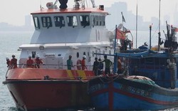 Cứu 9 ngư dân bị nạn khi đánh bắt xuyên Tết trên vùng biển Hoàng Sa