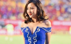 Văn Mai Hương gợi cảm "đốt nóng" sân cỏ V.League
