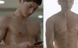 Song Joong Ki khoe body lấn lướt Bi Rain