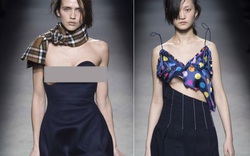 Người mẫu ngực trần "náo loạn" Paris Fashion Week