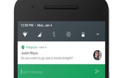 Android N cho phép trả lời tin nhắn từ màn hình khóa như iOS