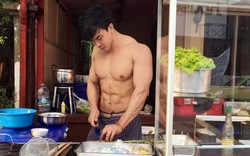 Hot boy sáu múi bán mỳ "gây sốt" mạng xã hội