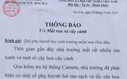 HN: Trường "dọa" đuổi học sinh nếu phụ huynh trộm rau