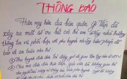 Trường cảnh báo “bắt cóc trẻ em”: Sở GD&ĐT nói gì?