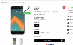 HTC 10 nhận đơn đặt hàng, giá 18,5 triệu đồng