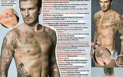 David Beckham ngồi 5 tiếng để có hình xăm thứ 41