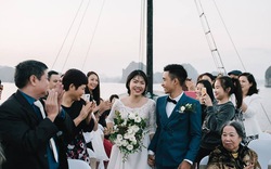 Lễ đính hôn lãng mạn trên du thuyền ở vịnh Hạ Long khiến nhiều người ghen tỵ