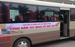 Hà Nội: Lịch chạy chuyến xe "0 đồng" chở bệnh nhân về quê ăn Tết