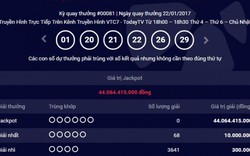 Cập nhật kết quả Vietlott ngày 22.1: Giải Jackpot 44 tỷ chưa tìm được chủ nhân