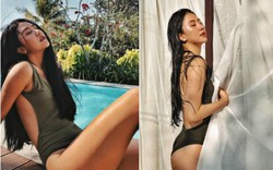 Quỳnh Anh Shyn diện áo tắm một mảnh dáng sexy, Bê Trần có thấy tiếc?