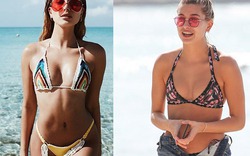 Diện bikini hoa, tình cũ Bieber "đốt cháy" bãi biển