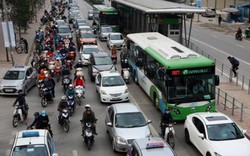 Hà Nội lắp loa tuyên truyền trên tuyến buýt nhanh BRT