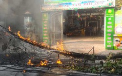 Hà Nội: Cháy nổ, khói lửa nghi ngút ngay sát trường mầm non