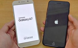 iPhone 7 Plus và Galaxy A7 2017: Ai chống nước tốt hơn?