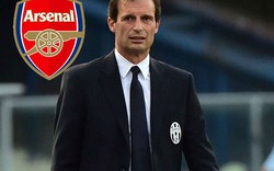 Chốt thời điểm HLV Allegri về Arsenal thay Wenger