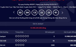 Kết quả Vietlott ngày 3.3: Chưa tìm thấy chủ nhân giải jackpot trị giá 15 tỷ đồng