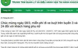 Tặng hoa hồng, miễn phí vé cho khách nữ đi xe buýt ở SG