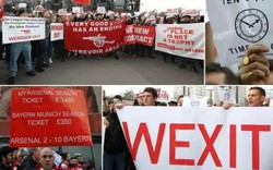 Fan Arsenal biểu tình, đòi HLV Arsene Wenger từ chức