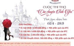 Sunflower Books phát động cuộc thi thơ “Câu chuyện tình yêu”