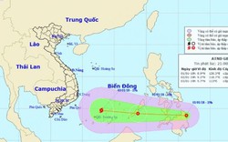 Áp thấp nhiệt đới khả năng mạnh thành bão hướng vào Biển Đông