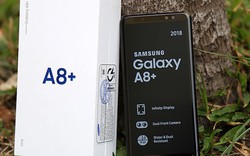 "Đập hộp" Galaxy A8+ bản thương mại mới ra mắt