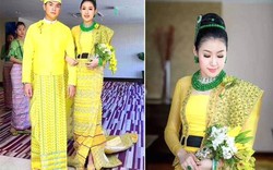 Xôn xao đám cưới trát đầy ngọc lục bảo và kim cương của cô dâu người Myanmar