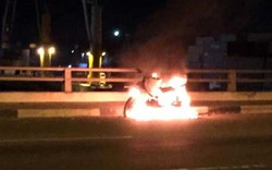 Sau đốt xe máy, thanh niên nhảy cầu Đồng Nai tự tử