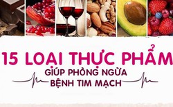 15 thực phẩm giúp phòng ngừa bệnh tim mạch