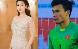 Fan năn nỉ Hoa hậu Mỹ Linh đừng tỏ tình với thủ môn Bùi Tiến Dũng
