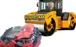 ẢNH CHẾ HÔM NAY (26.1): “Xe lu” Việt Nam ủi văng “Lamborghini” Uzbekistan