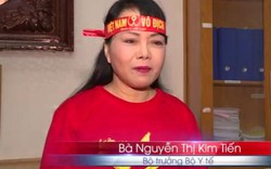 Bộ trưởng Bộ Y tế "lên sóng" cổ vũ đội tuyển U23 Việt Nam