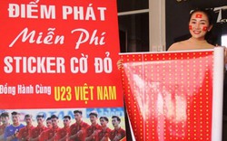 Tây Nguyên: Phát cờ, sữa miễn phí ủng hộ dân cổ vũ U23 Việt Nam