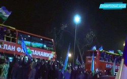 U23 Uzbekistan được đón chào ra sao khi trở về quê nhà?