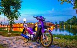 Ngất ngây Honda Dream độ tím mộng mơ