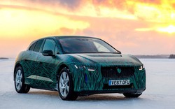 Jaguar I-Pace vận hành ở địa hình băng tuyết