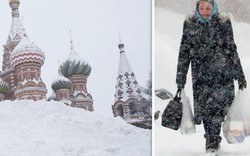 "Cuộc xâm lược phương Bắc" chôn vùi Moscow trong băng giá, bão tuyết