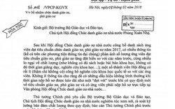 Thủ tướng Chính phủ yêu cầu rà soát việc bổ nhiệm giáo sư, phó giáo sư