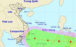 Bão Sanba giật cấp 10 đang hướng vào Biển Đông