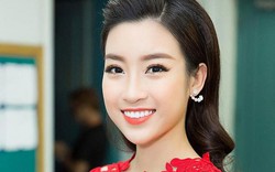 Hoa hậu Đỗ Mỹ Linh váy ren đỏ rực lần đầu làm MC Thay lời muốn nói