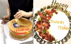 Dân mạng TQ xôn xao clip cô gái Việt giấu iPhoneX trong bánh tặng bạn trai