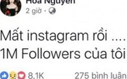 Vừa lộ bạn trai mới, Hòa Minzy lại mất tài khoản Instagram 1 triệu follow