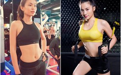 Mê mẩn với loạt hình mỹ nhân Việt "xông đất" phòng gym sau Tết