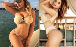 Áo tắm nude gây hiểu lầm không mặc đồ của các chân dài đình đám