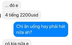 Ca sĩ Pha Lê công khai loạt tin nhắn dụ "tiếp khách" với giá 2.200 USD