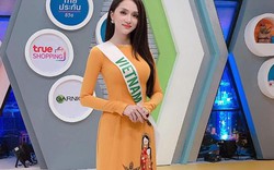 Hương Giang Idol mặc áo dài đẹp dịu dàng trên truyền hình Thái Lan