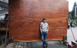 "Siêu" sập gỗ Cẩm đẹp như bức bình phong xuất hiện ở Bắc Ninh