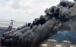 Nhiệt điện Duyên Hải 3 cháy dữ dội, nhiều công nhân náo loạn